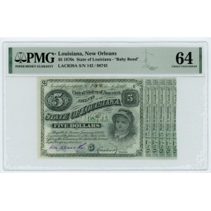 USA - 5 dolarów 1870 Baby Bond - PMG 64