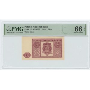 1 złoty 1946 - PMG 66 EPQ