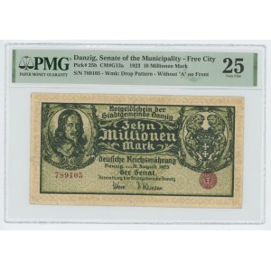 GDAŃSK - 10,000,000 marks 1923 - PMG 25