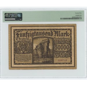 GDAŃSK - 50,000 marks 1923 - PMG 25