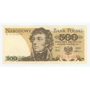 500 zloty 1974 - G series