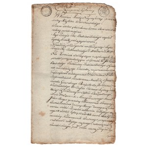 Dokument ugodowy z Księstwa Warszawskiego 18 Września 1814