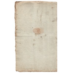 Settlement document from the Duchy of Warsaw September 18, 1809.
