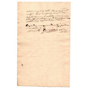 Document dated October 19/31, 1837, Bank of Poland paper dated 1837 Jeziornya