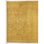 Dokument z 19/31 października 1837, papier Banku Polskiego z 1837 Jeziornya