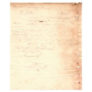 Dokument nota z 1807 roku z papierni Zoonen