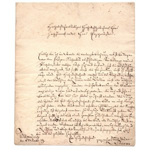 Dokument ze znakiem herbowym oraz napisowym D & C. Blauw