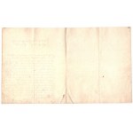 Document with crest mark and inscription D &amp; C. Blauw