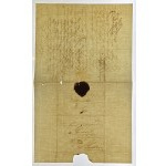 Letter in German written at Carolath Castle in 1822, paper C &amp; I Honig