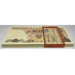 Paczka bankowa 100 sztuk - 100 złotych 1986 seria RW