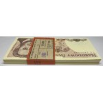 Paczka bankowa 100 sztuk - 100 złotych 1988 seria TE