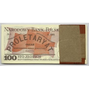 Bank parcel of 100 pieces - 100 zloty 1988 TG series