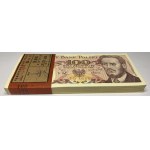 Paczka bankowa 100 sztuk - 100 złotych 1988 seria TG