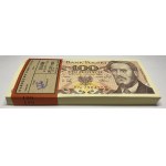 Paczka bankowa 100 sztuk - 100 złotych 1988 seria PN