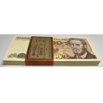 Paczka bankowa 100 sztuk - 100 złotych 1986 seria PD