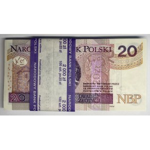 PACK of 100 pieces - 20 zloty 2012 - AA series