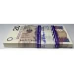 PACK of 100 pieces - 20 zloty 2012 - AA series