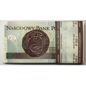 PACZKA 100 sztuk -10 złotych 2012 - seria AA