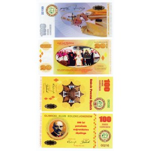 4 GKK collector's vouchers various denominations