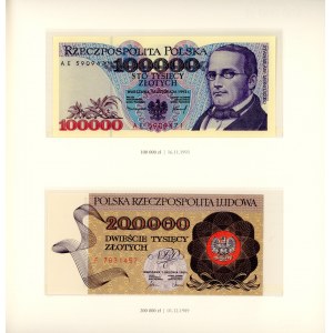 NBP album - Polish circulating banknotes from 1975 to 1996