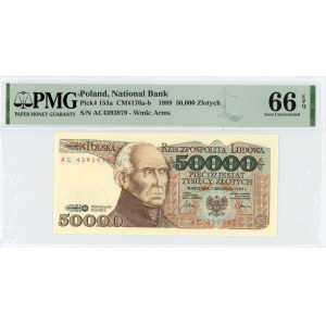 50,000 zl 1989 - Serie AC - PMG 66 EPQ