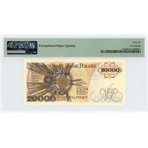 20,000 zloty 1989 - series AM - PMG 66 EPQ
