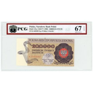 200,000 zloty 1989 - series K - PCG 67 EPQ