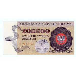 200.000 złotych 1989 - seria B