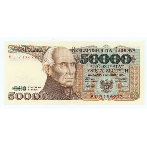 50.000 złotych 1989 - seria BL