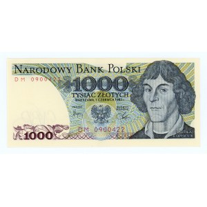 1,000 zloty 1982 - DM series