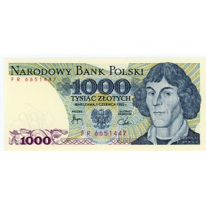 1.000 Zloty 1982 - Serie FR
