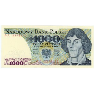1,000 zloty 1982 - GE series