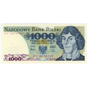 1 000 zlotých 1982 - série HS