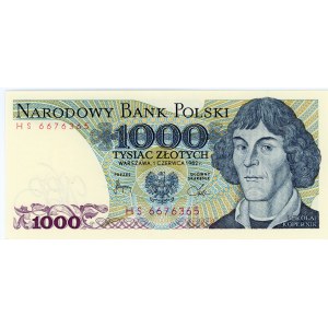 1,000 zloty 1982 - HS series