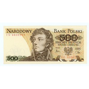 500 zloty 1982 - EG series