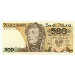 500 zloty 1982 - FD series