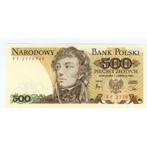 500 zloty 1982 - FF series