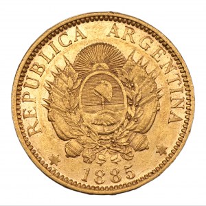 Argentyna - 5 pesos 1885