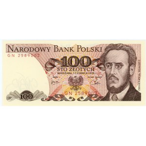 100 złotych 1979 - seria GN