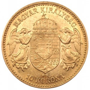 Hungary 10 crowns 1908 KB