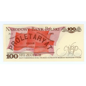100 złotych 1982 - seria LN