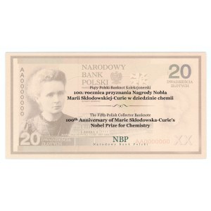 20 złotych 2011 - Maria Skłodowska-Curie wraz z folderem emisyjnym