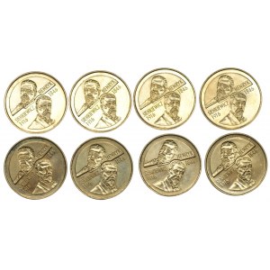 Set of 8 x 2 gold 1996 - Henryk Sienkiewicz