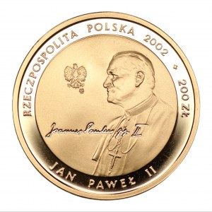 200 złotych 2002 - Jan Paweł II - Au 900 - 15,50g