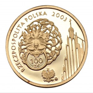 100 Gold 2003 - 750th Anniversary of the Location of Poznań - Au 900 - 8g.