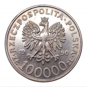 100,000 zloty 1990 - Solidarity 1990