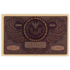 1,000 Polish marks 1919 - II Serja AO