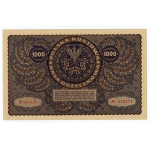 1,000 Polish marks 1919 - III Series H