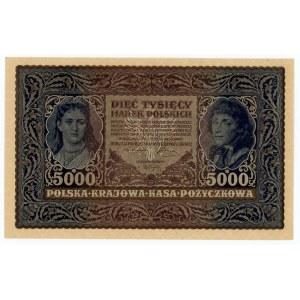 5,000 Polish marks 1920 - III Series H