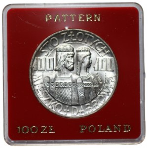 100 zlotys 1966 - Mieszko and Dabrowa PRÓBKA